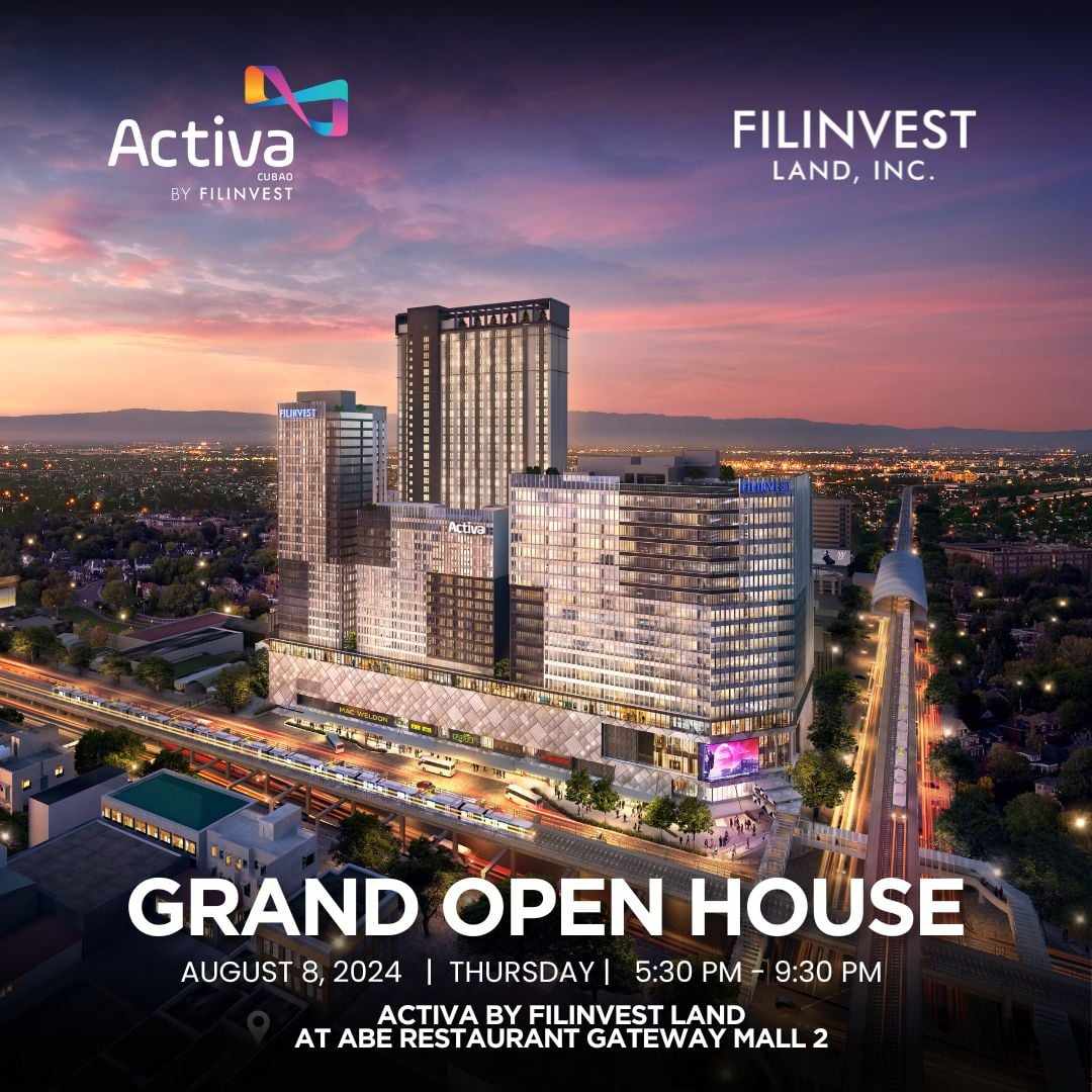 Michela277's tweet photo. Discover Your Dream Home at Filinvest's Grand Open House!
Explore flexible payment terms, low monthly down payments, discounts, and more!

Join us on Thursday, August 8, from 5:30 PM to 9:30 PM for Activa Grand Open House at Abe Restaurant Gateway Mall 2

See you there! https://t.co/wUvaWUFcSh