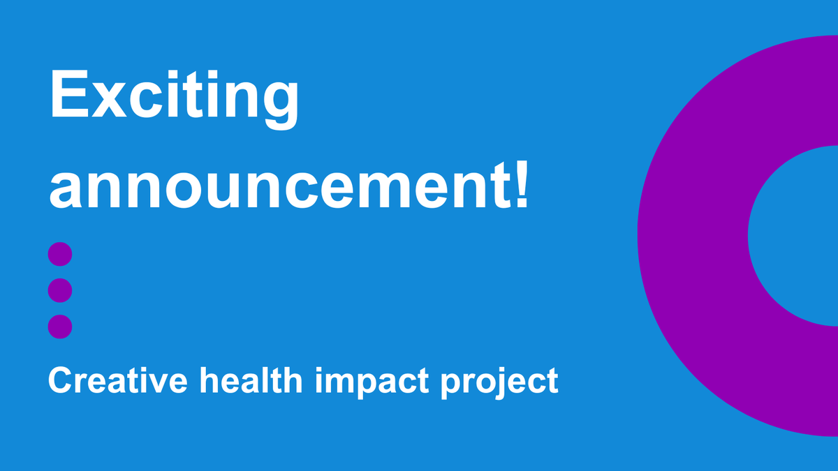 We are excited to announce that we've started a new project!

It supports the arts, cultural, and Voluntary Community and Social Enterprise sectors to identify and communicate the impact of creative health activities. 

Take a look for more information!

lght.ly/n0k3fmd