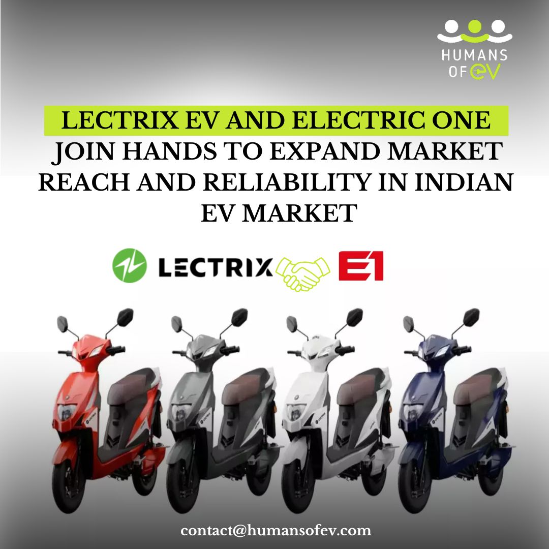 humans_of_Ev's tweet image. #LectricEV teams up with #ElectricOne to boost their market presence and reliability in the Indian EV sector! This partnership will make Lectrix&apos;s EV two-wheelers more accessible and provide Electric One customers with top-notch options. 
 #ev#humansofev