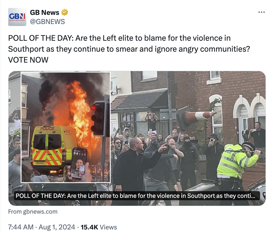 Poll of the day: Should GB News be shutdown?

Like, Yes
RT, HELL YES