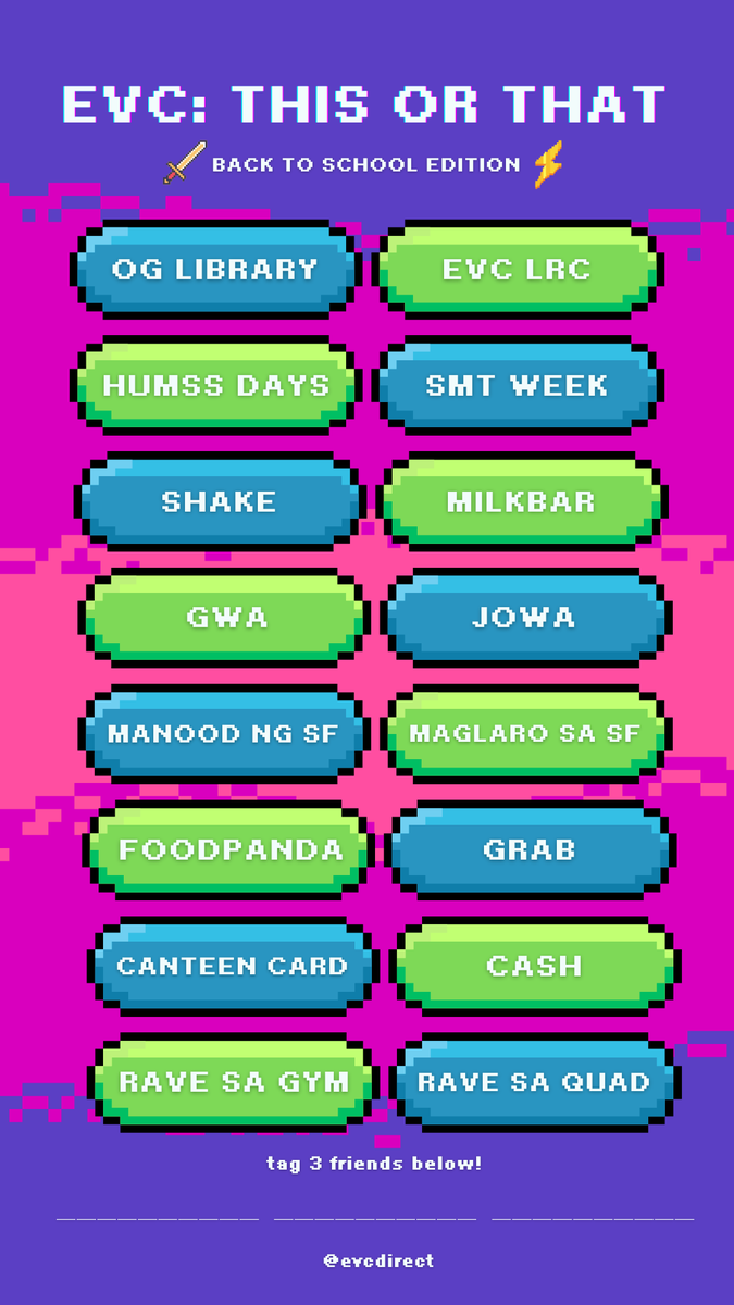 pisaydirectEVC's tweet photo. Summer break slipped away into a moment in time 🍃😔 In the meantime, get into the school spirit ❤️‍🔥 by answering our Bingo and This or That template games 😝 

See you soon, scholars! 👩‍🎓 https://t.co/Wojej1cc0A