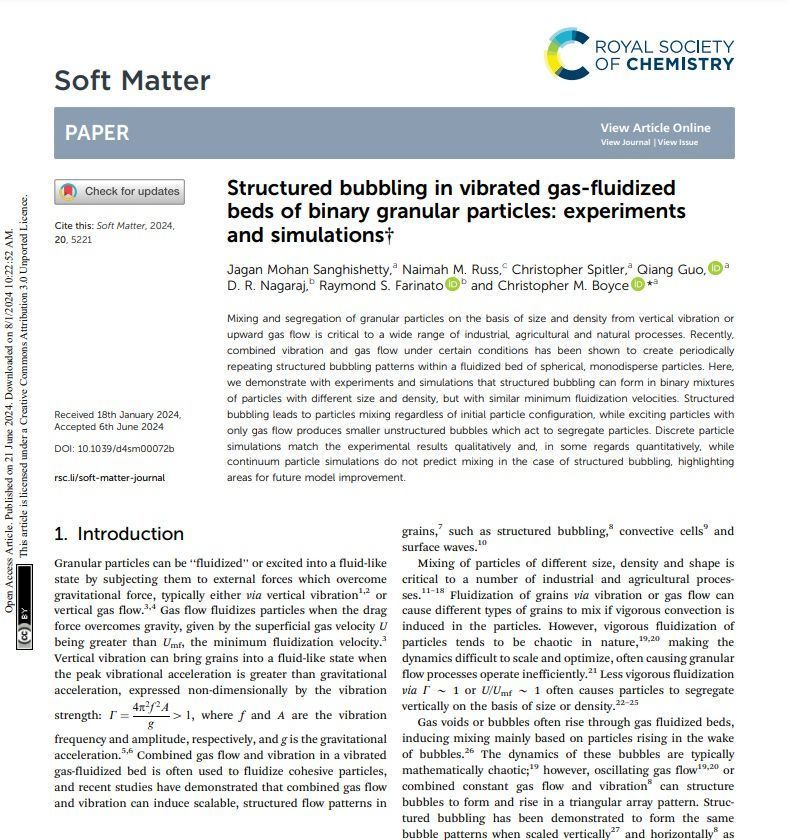 dcs_computing's tweet image. 🌟Publication News! 🌟 
We want to congratulate Mr. Jagan Mohan Sanghishetty and his co-authors for getting published in the latest issue of the 2024 Soft Matter Journal.

buff.ly/3LKXb38