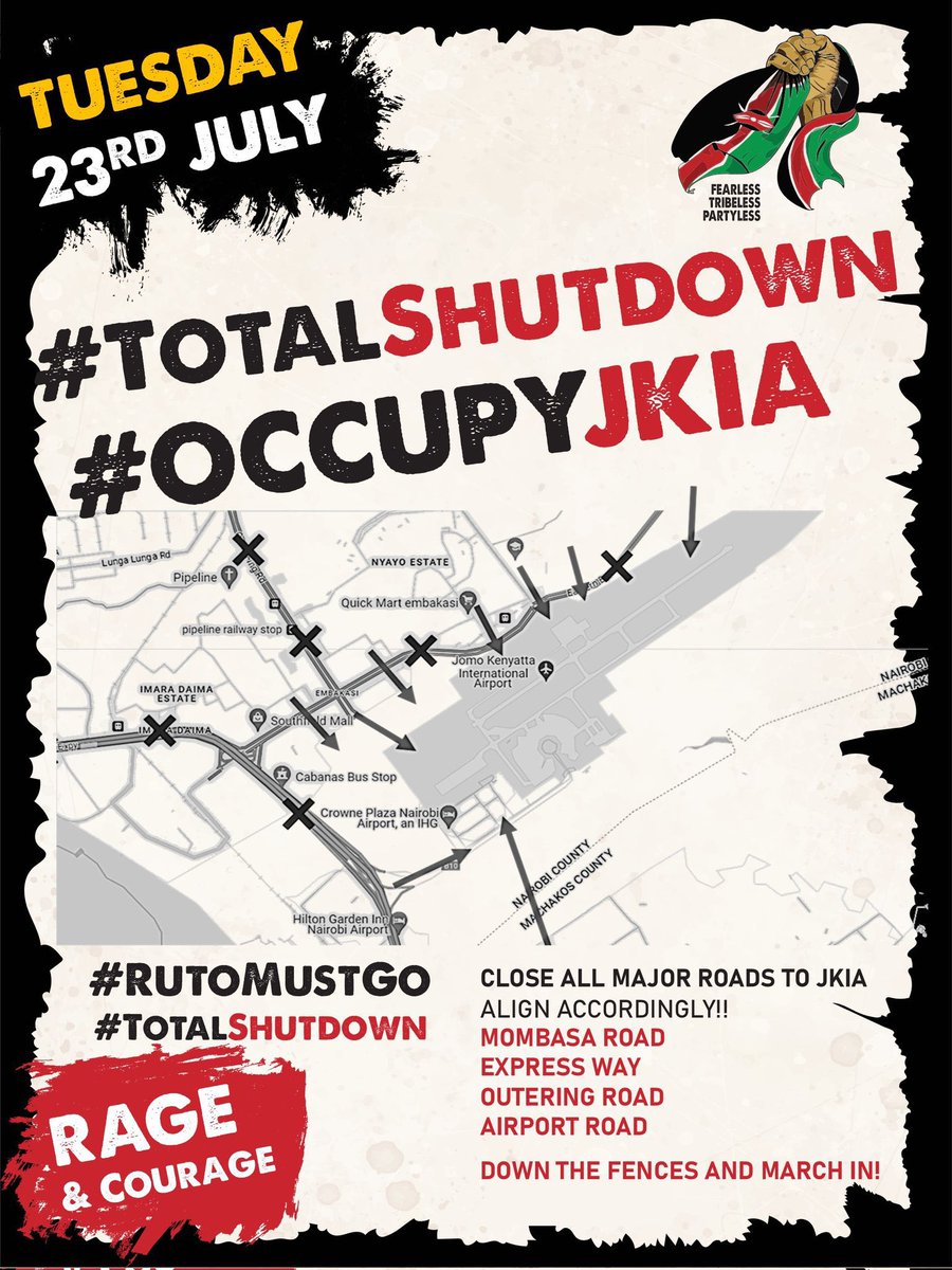 William Ruto anafikiri Kenya ni mali yake! Ati anaanza kutishia watu. It is important to remind Sugoi man that he is not the first President of Kenya, nor will he be the last! Enough is enough! #RutoMustGo #OccupyJKIA