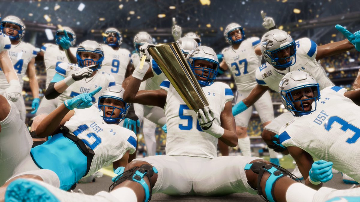 usf_fb's tweet photo. We said earlier in the year that it could be done…

WE ARE IN THE GAME! 🎮

Play as your cougars today by searching username: TheMaque in the download center on College Football 25!

#GoCougs🐾 | #FillYourBucket | @easportscollege https://t.co/sV8F3BI5h7