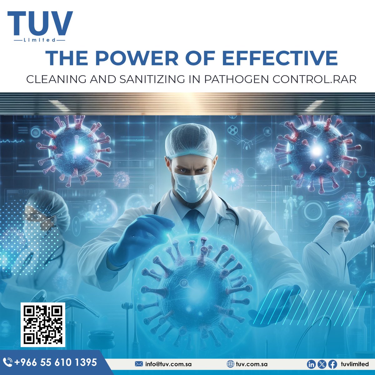 TUV_ksa's tweet image. 🔬 The Power of Effective Cleaning and Sanitizing in Pathogen Control 👇
shorturl.at/cZ0nr
#PathogenControl #Sanitization #Cleanliness
#TUV_limited