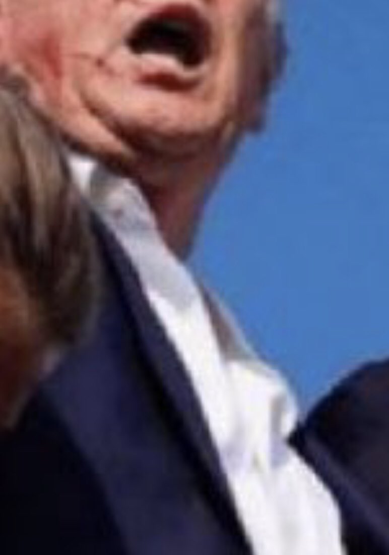 Orange86Illini's tweet image. The Devil’s in the details, literally: 

STAGED: Trump’s shirt unbuttoned to 3rd button (cue macho man!)

AT EVENT: Trump’s shirt unbuttoned to only 2nd button as always 

SUMMARY: #StagedAssassination