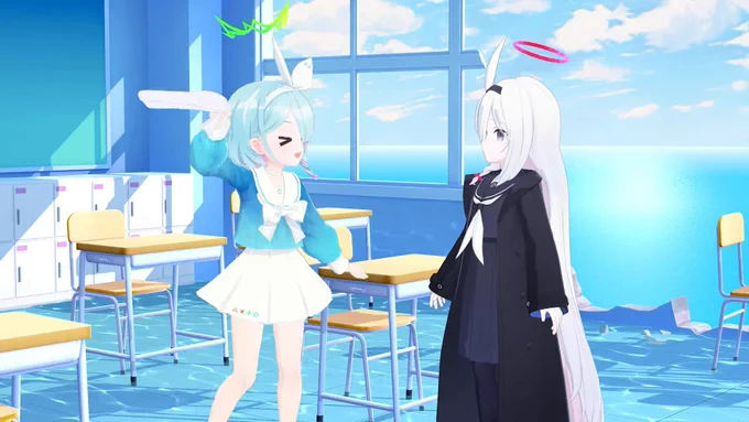 アロナがパンツ振り回し始めたと思って先生ドキッとしちゃったよ… 