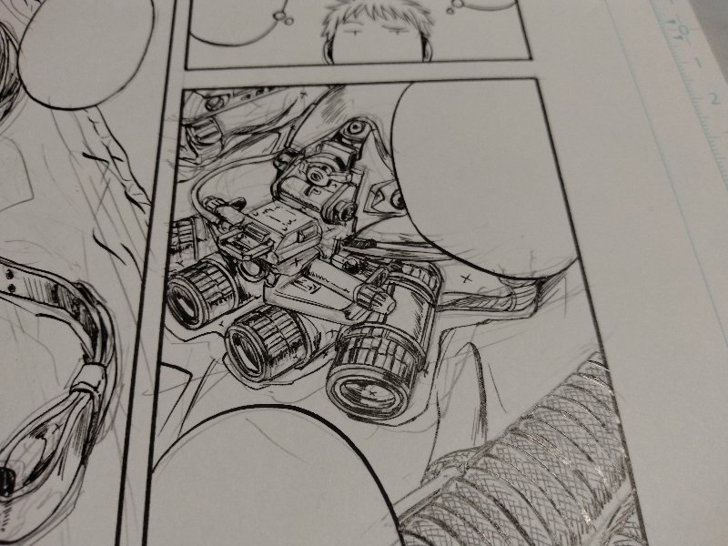 暗視鏡の3文字が資料探しと下描き含めて1時間以上の消費になるわけで。 