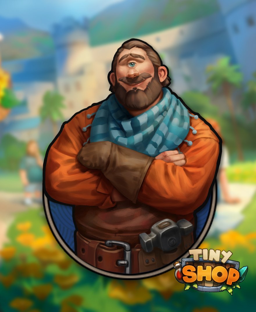 Here's a Before/After of our beloved blacksmith portrait rework, the great Daaaaaaamdeeeeer! 

On other great news, we should be able to release the major patch soon! Stay tuned! 

#indiegame #indiedev