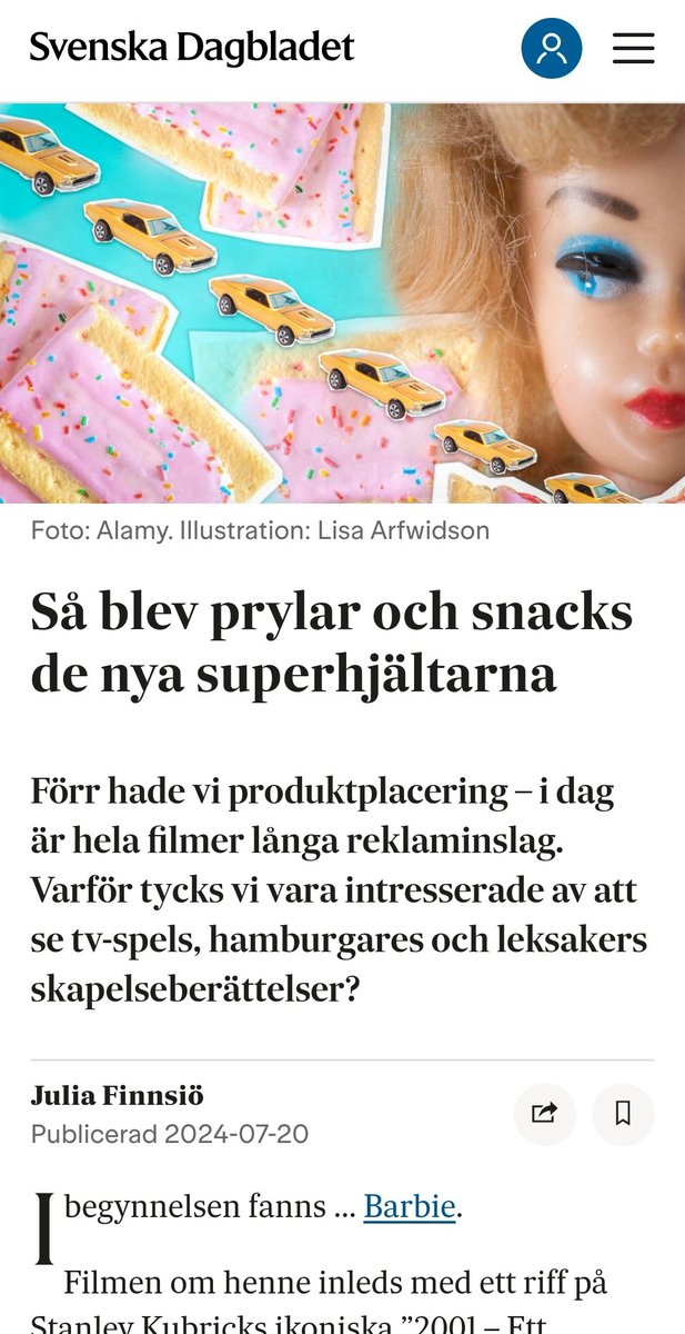 Skriver i dagens <a href="/SvDKultur/">SvD Kultur</a> om en trend i Hollywood: corporate biopics. 

Den ligger rätt i tiden, men vem kan längta till en framtid där Coca cola-komedin, dramat om Billy bokhylla och Beats by Dre-uppföljaren tävlar om förstaplatsen på biotoppen? 

svd.se/a/255pJv/sa-bl…