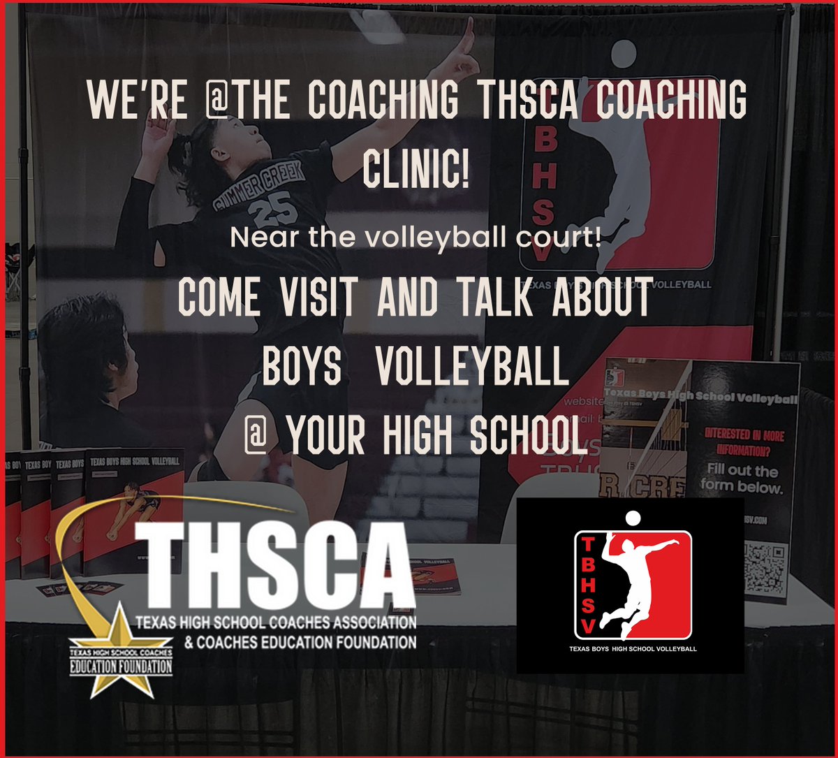 We're at THSCA coaching clinic to talk about boys high school volleyball! Come talk to us about how to start a team this season at your school!

#boysvolleyball #volleyball #growthegame #TBHSV