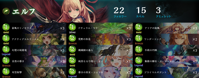 自然エルフ　デッキ