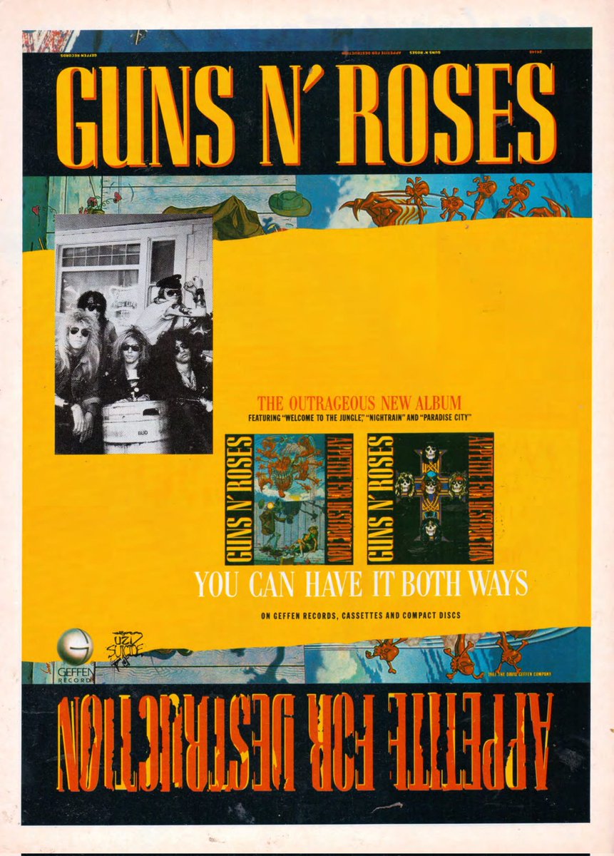 OldKerrang81's tweet image. August 20, 1987

KERRANG ADVERTS

#AppetiteForDestruction