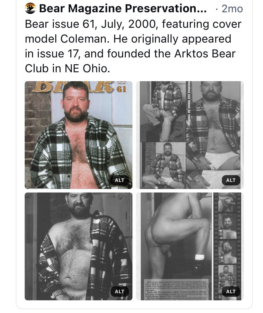Remember BEAR Magazine? Head over to Bluesky to check out BEAR Magazine Preservation Project done by a talented friend. bsky.app/profile/bearma…