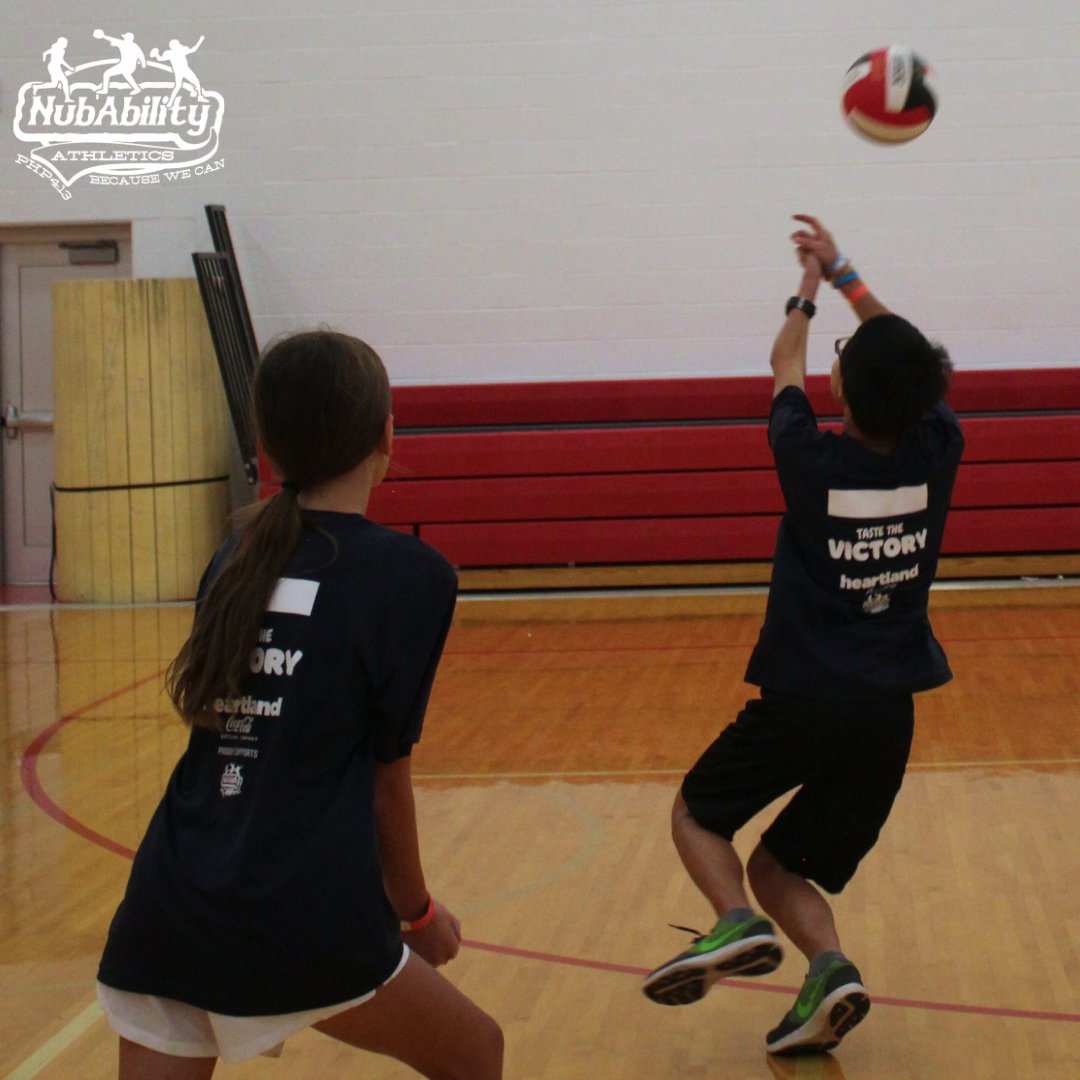 NubAbility's tweet photo. The sky's the limit at #NubCamp2024 with our Volleyball team! Our champion coaches teach the campers to play all out. ๐
#adaptive #Dontneed2 #GoldbloodedChampion #sports #volleyball #limbdifferent https://t.co/LeUbnlgroB