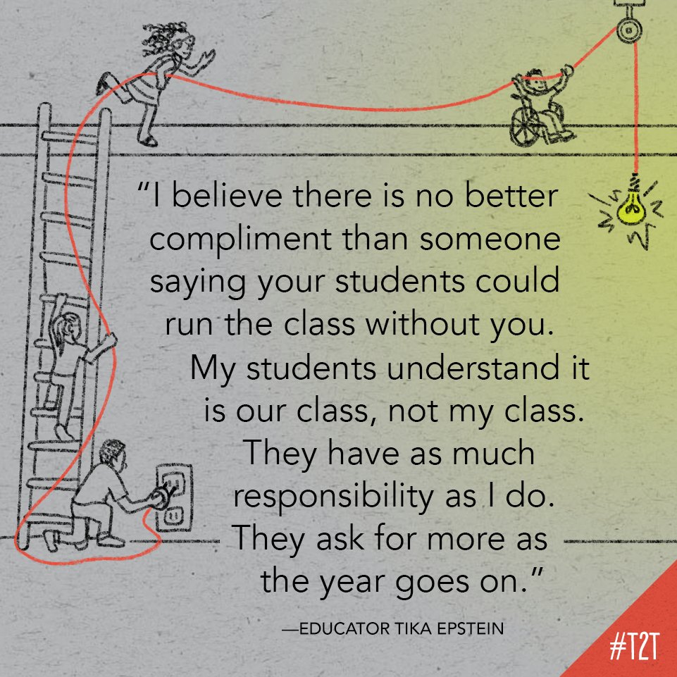Teacher2Teacher (@teacher2teacher) on Twitter photo Educator <a href="/tikaee/">Tika Epstein</a>'s learning community is a well-oiled machine – and Ss are the engineers! 🚂 Educator <a href="/tikaee/">Tika Epstein</a>'s learning community is a well-oiled machine – and Ss are the engineers! 🚂