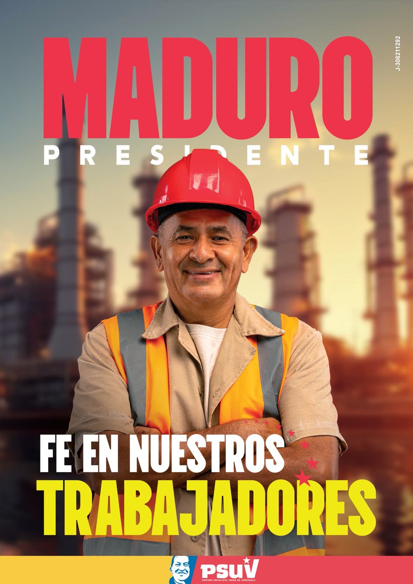 El Pueblo trabajador, el que construye y produce con sus manos la Patria Buena para nuestros hijos, tiene claro que el camino del futuro es la Revolución Bolivariana. Por eso vamos todos el #28J  a votar por nuestro #GalloPinto 🐓 <a href="/NicolasMaduro/">Nicolás Maduro</a>. 

#FeEnNuestrosTrabajadores