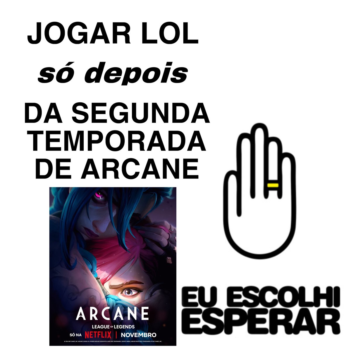 NetflixBrasil's tweet photo. Eu escolhi esperar!!!! https://t.co/AQevqYFhsu