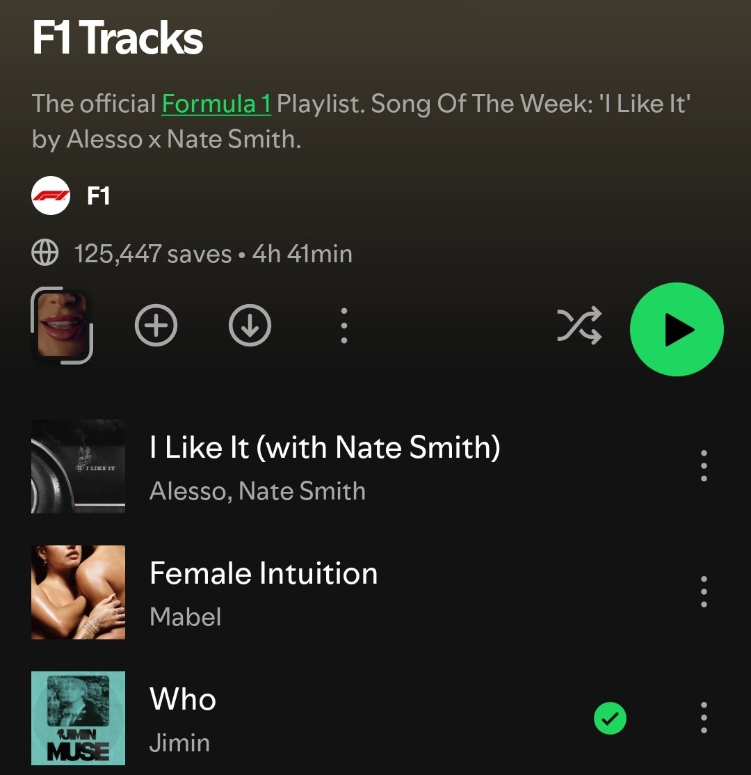 "Who" has been added to the official F1 playlist
