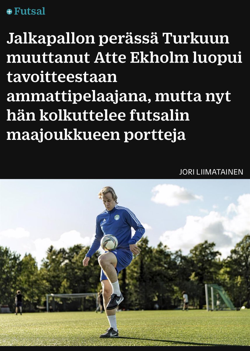 Turun Sanomat vieraili Kerhon kesätreeneissä haastattelemassa Atte Ekholmia 🗞️

ts.fi/urheilu/6379687 (tilaajille)