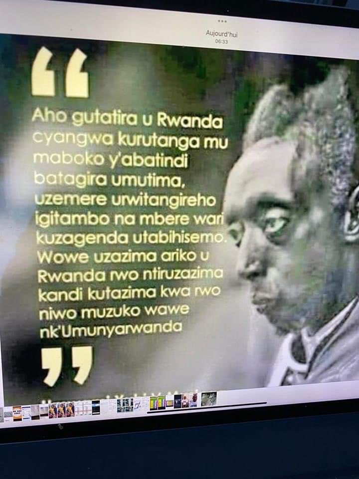 UmutamenwaErica's tweet photo. Isomo ry'umunsi.
Ncuti #RwOX, #GenerationPK
Hari Urubyiruko rugwa mumutego wo WI gushaka gutanga u Rwanda kubabisha kubera inda nini, kutamenya agaciro k'igihugu, no kutamenya aho rwavuye.
Uru Rwanda tubona Ubu siko rwahoze,
Isomo ry'ubitwari iyi foto iraritanga neza 100% https://t.co/O2MeOj2b1k