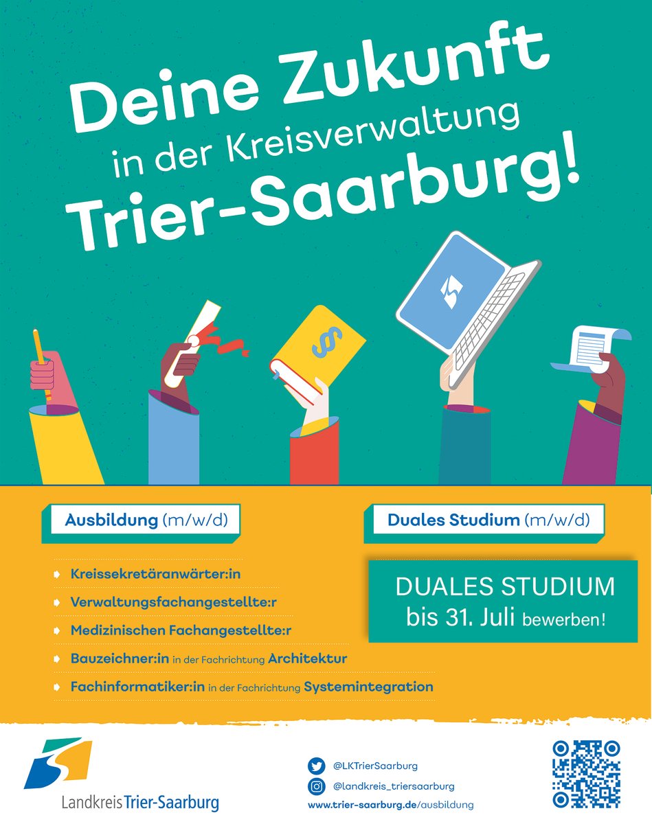 Die Bewerbungsfrist für ein Duales Studium als Kreisinspektoranwärter:in läuft bald - am 31. Juli - ab. ⏰ Bewerbt euch jetzt! Weitere Informationen unter: sohub.io/n7kr