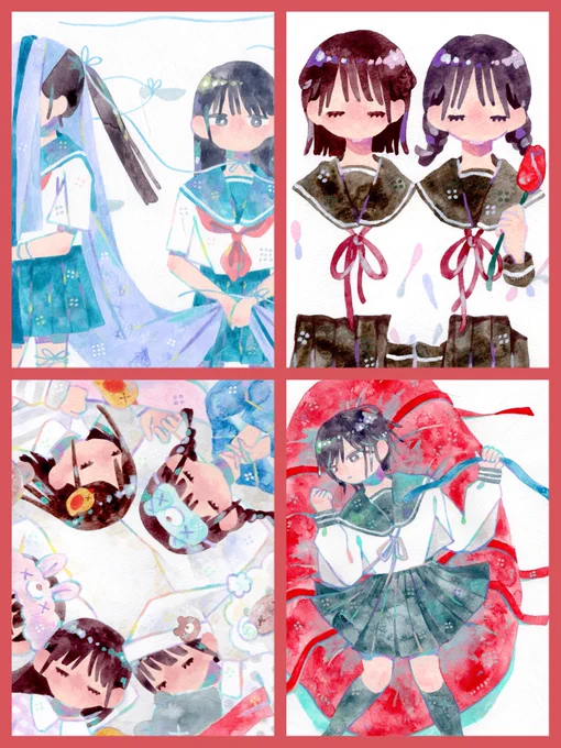 アクリルガッシュでアンニュイな女の子たちを描いてます💐
お花やぬいぐるみモチーフが大好き

展示(個展も!)
CDジャケット・サムネ・書籍関係……
他の作家さんとも関われる機会が増えたら嬉しいです🥳

たくさん挑戦する年にしたいです🌷 