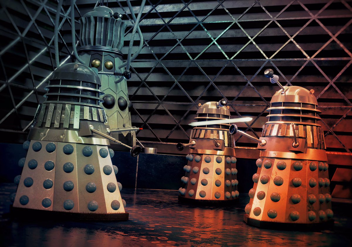 PhillShaw's tweet image. 🚨“DO NOT FIGHT IN HERE…” long before the Imperial War some #Daleks had ideas of their own. Sec should’ve known many years later how his ‘evolution’ would end! Understand history or be doomed to repeat it. #DoctorWho #DoctorWhoFanArt