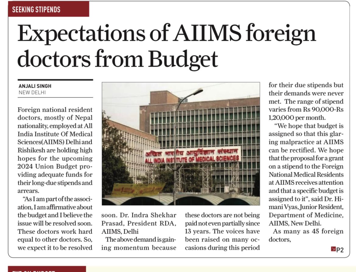 RaptiFashion's tweet photo. Our hopes lie on assurances we got from the concerned authorities. Pls share post with your opinions. My thoughts: The image of prestigious AIIMS and BHARAT is tarnished by this outdated policy of discrimination.Need to get this issue resolved on priority.
https://t.co/n5tVuvwNTJ https://t.co/5zxUrPIvFS