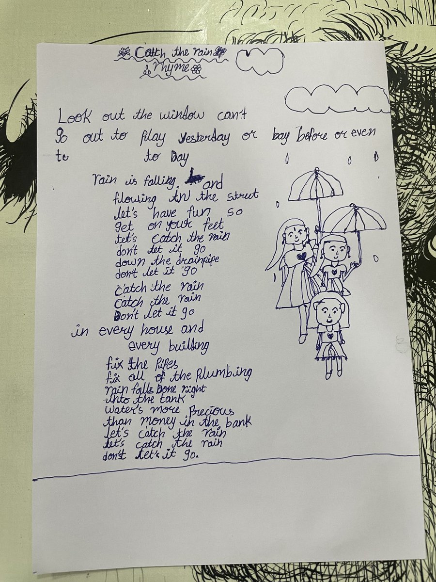 A beautiful rhyme presented by a 6 yr old kid on treatment for #leukemia post #BMT