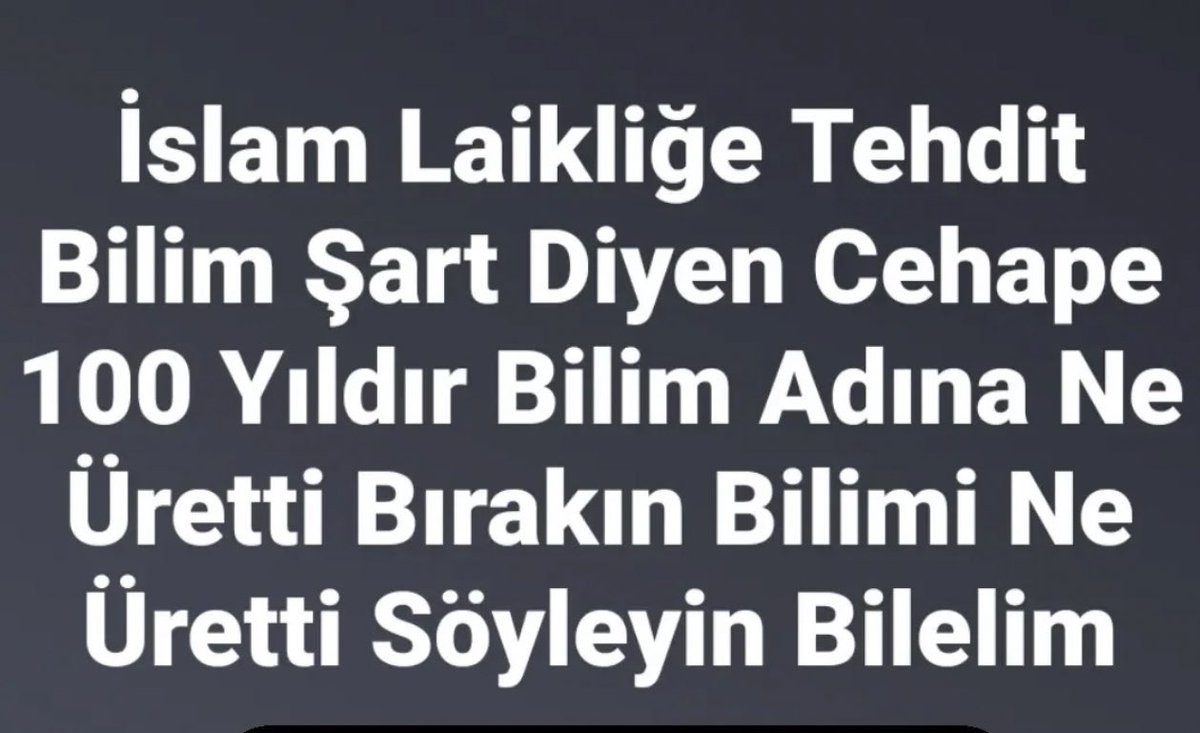 CHP nin Bilim adına ne ürettiğini bilen varmı..? Ben bilmiyorum da 🤷‍♀️