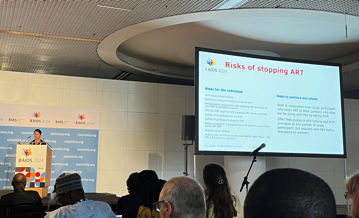 Jillian Lau (@jillianlau1) on Twitter photo <a href="/sarahfidler4/">sarah fidler</a> from <a href="/imperialcollege/">Imperial College London</a> starts her talk abt Key Partnerships for #HIVcure research w/ a primer on the contexts & challenges of cure trials, including interrupting treatment in a study.
Sarah is such a clear and articulate speaker, always a joy to watch #AIDS2024 <a href="/sarahfidler4/">sarah fidler</a> from <a href="/imperialcollege/">Imperial College London</a> starts her talk abt Key Partnerships for #HIVcure research w/ a primer on the contexts & challenges of cure trials, including interrupting treatment in a study.
Sarah is such a clear and articulate speaker, always a joy to watch #AIDS2024