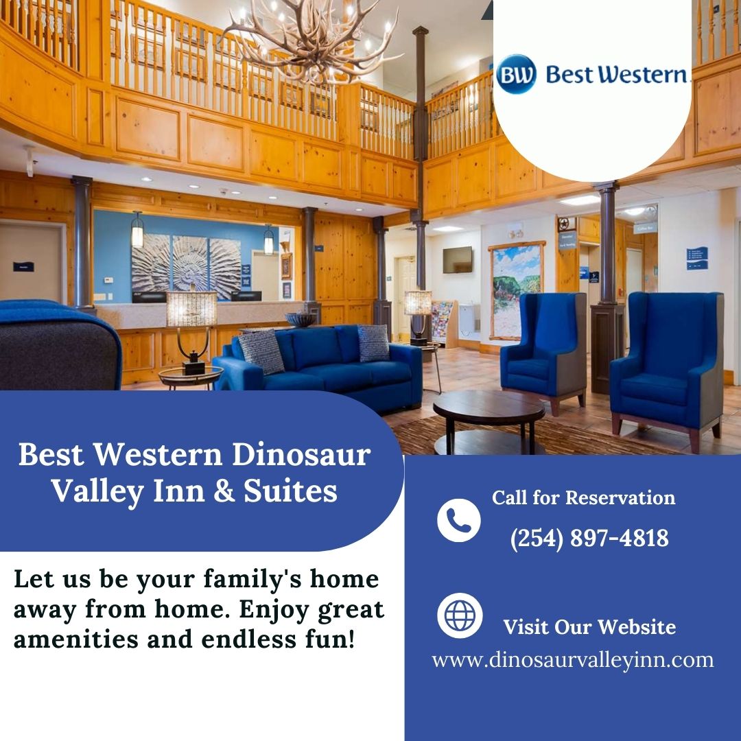 bwglenrosetx's tweet photo. Step back in time and enjoy a family-friendly stay at Dinosaur Valley Inn. Check more info at https://t.co/icZm56WLol #FamilyFun #DinosaurValley https://t.co/9ZiC8LEPoy