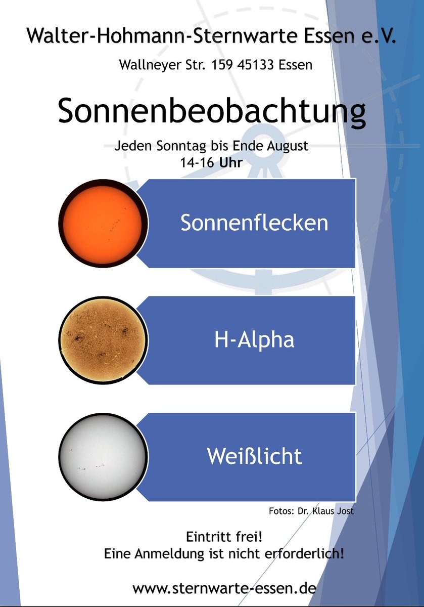 Sonnenbeobachtung von 14-16 Uhr