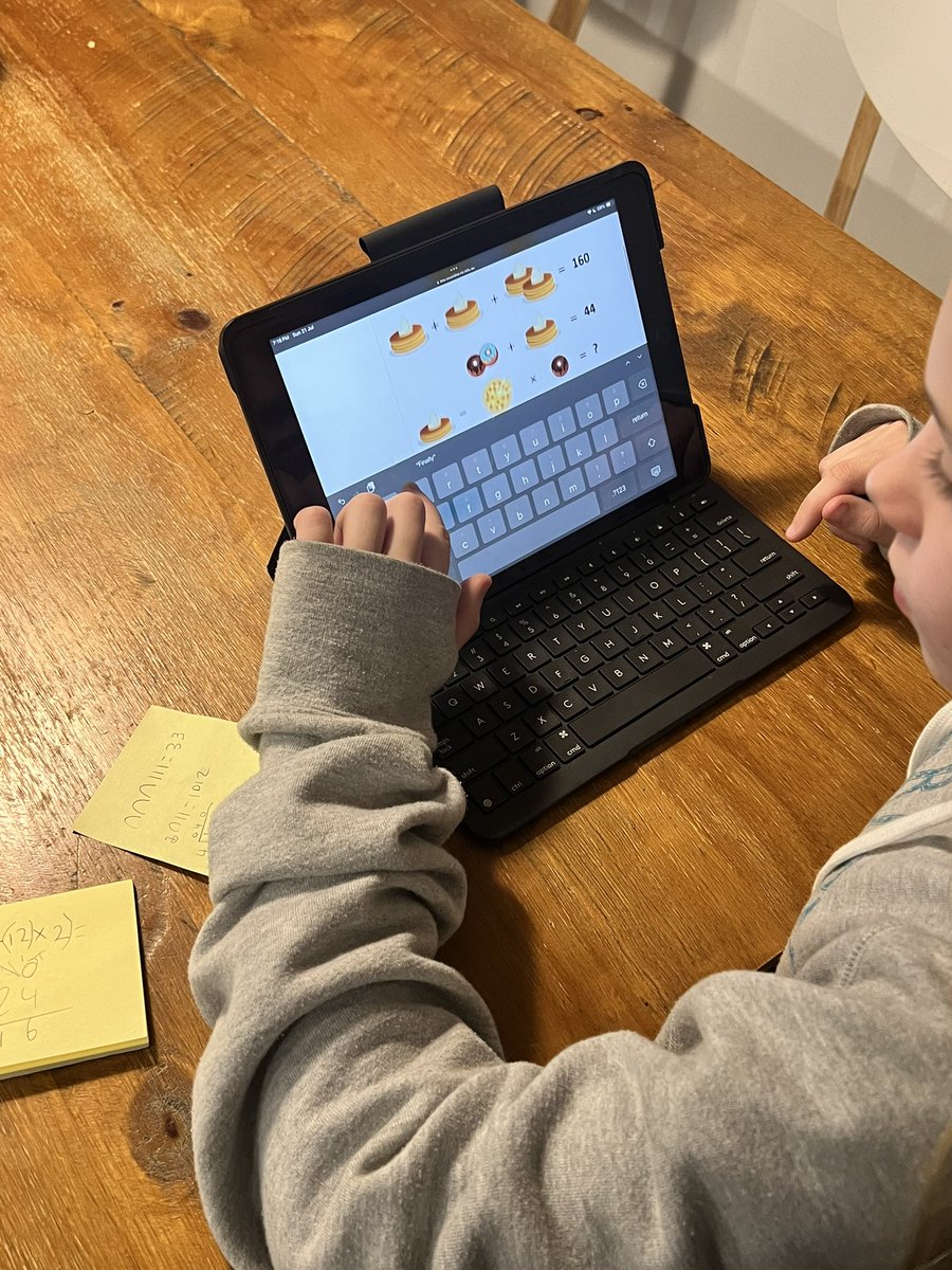 charlesdavis75's tweet image. Chloe and I chilling out on a Sunday evening with some mathematics. Chloe doing some extra math at school. This evening Chloe and I agreed that the Egyptians method for counting was easier to learn than the Roman version. #MathGeek