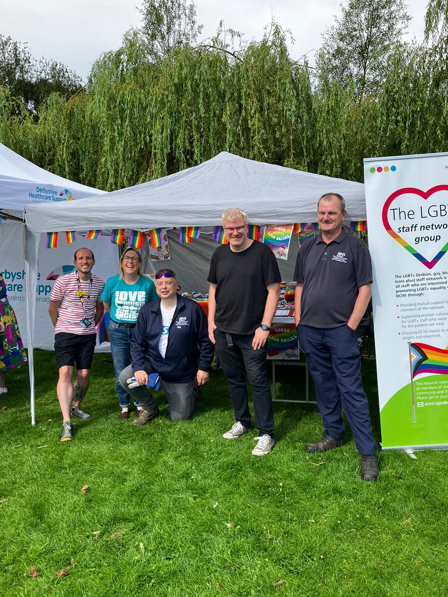 <a href="/LGBT_DCHS/">DCHS LGBTQIA+ Staff & Allies Network 🌈</a> all set up and ready to party <a href="/cfieldpride/">ChesterfieldPride</a> #DCHSLGBTATCHESTERFIELDPRIDE