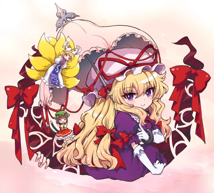 八雲紫に藍に橙 