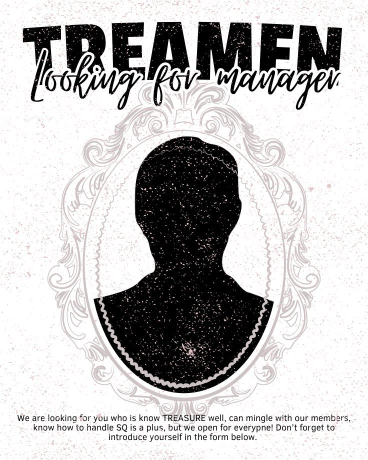 HELP RT!!!

TREAMEN is on the lookout for a new manager to join their dynamic team and help drive their success to new heights. The criteria is wrote below. Do you want to join our team?