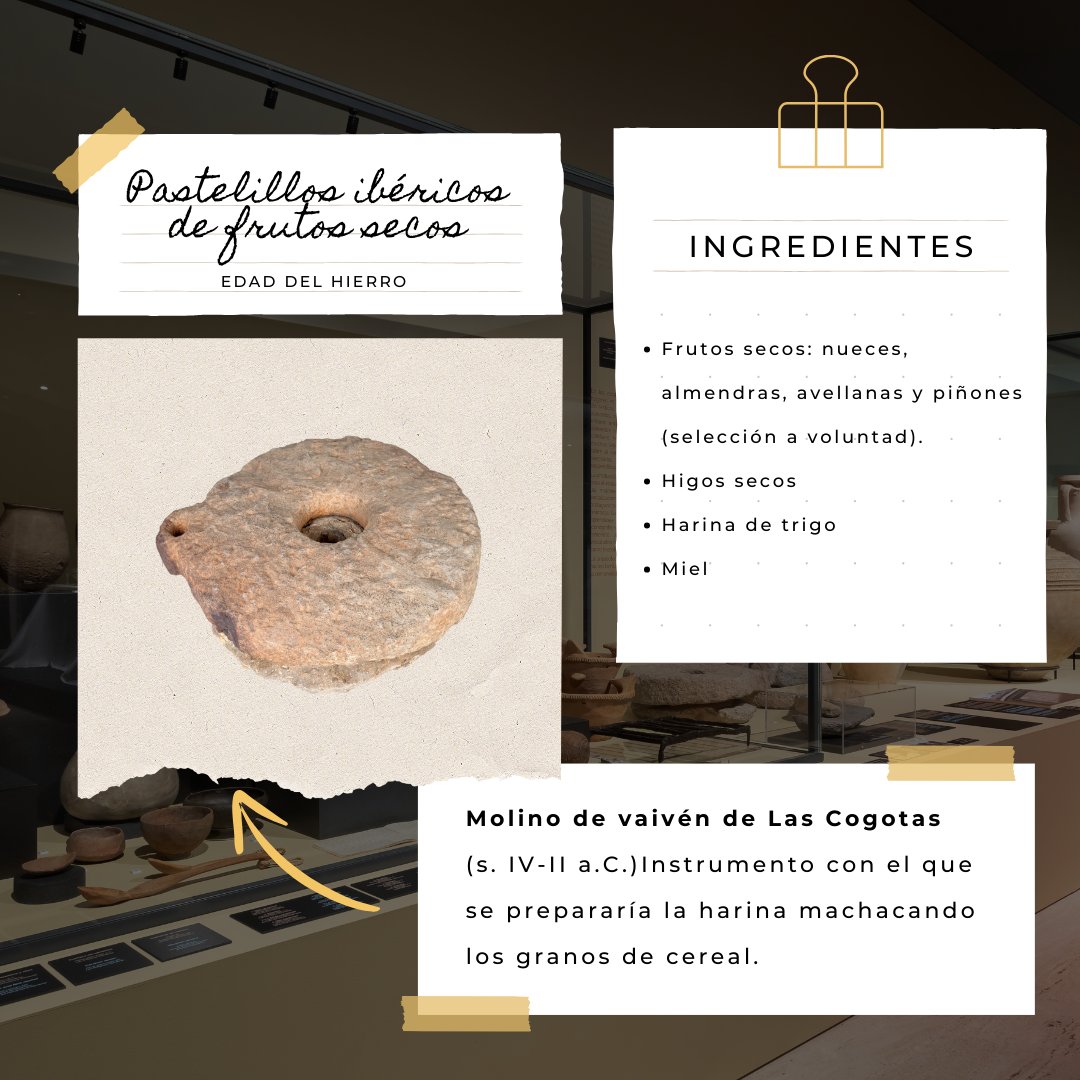 MANArqueologico's tweet photo. 🥰Como comentamos en el primer post de #RecetasCONVIVIU, os animamos a que las hagáis, las probáis y nos compartáis fotos de vuestras comidas arqueológicas🗒️✍🏼 https://t.co/vKVBrCVWVS
