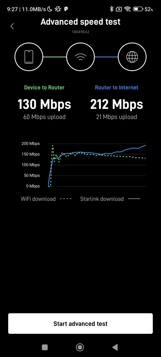 timgahmen's tweet photo. One thing I do not understand: the connection between 
(right speed) router + 550 kilometers above the earth's surface 
(left speed) router + 2 meter distance phone😅🤷 https://t.co/d4iHfGf38c