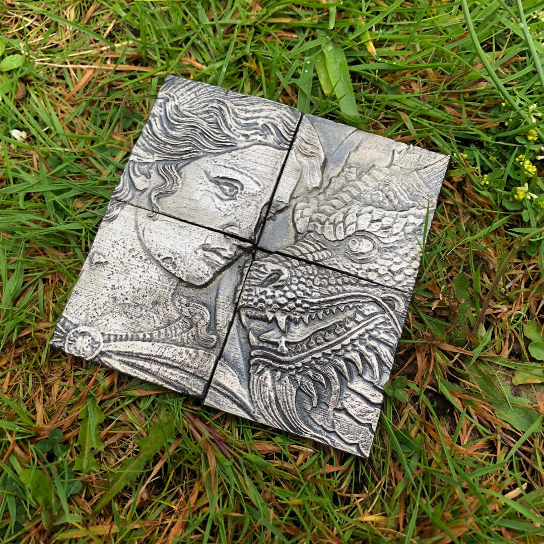 silverpunkpour's tweet image. "The Una &amp;amp; The Dragon"

A four piece art panel.

All done, finished and sold.....really enjoyed doing this one!

It went super quick, sorry to the folks who missed out on this one, but more panels coming soon though!

#handpoured #silver #art #silverstacking #silverart #3dprint
