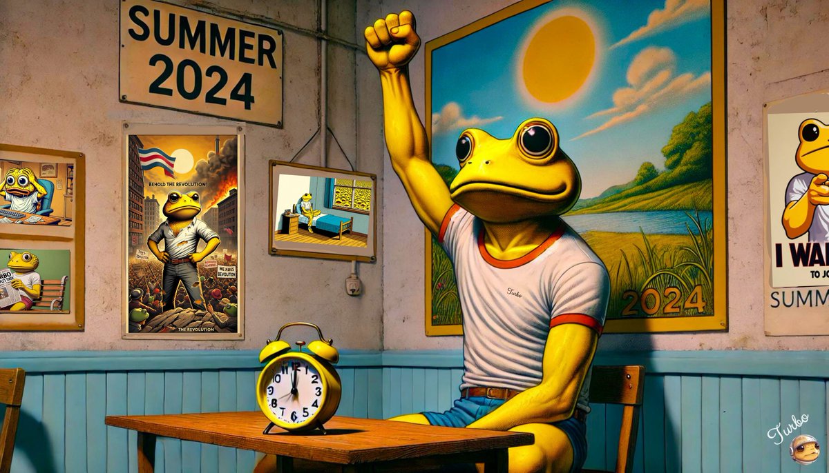 TurboToadToken's tweet photo. 🚀 Memecoin of 2024 🚀

$TURBO is one movement, one people, one family, and one glorious community.🤝

We are headed to the top of the crypto world. 🌍

#TurboToken #TurboRevolution https://t.co/YmtWZU65ZC