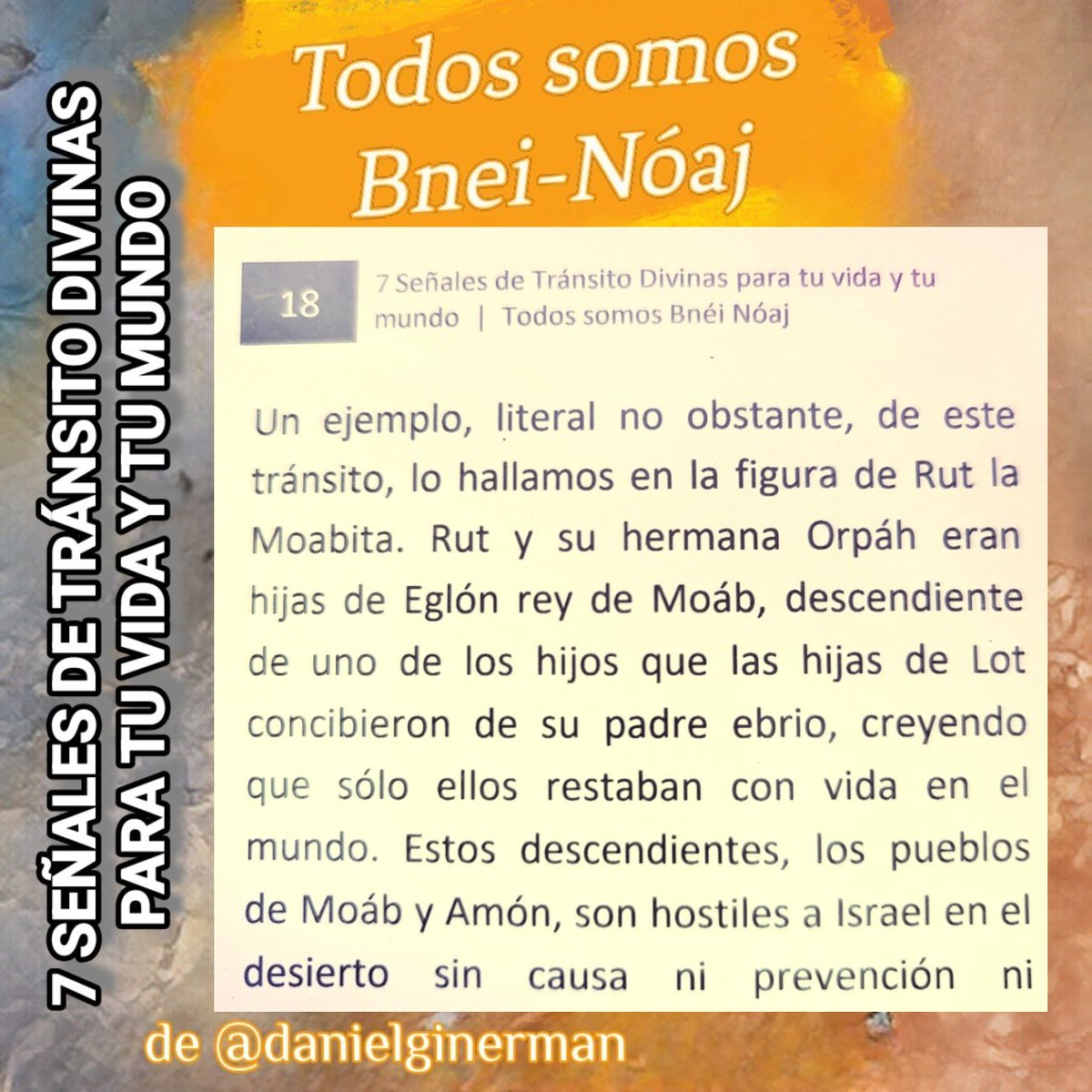 danielginerman's tweet photo. Las primeras 7 #mitzvot #preceptos de la #Torah son universales, y sientan las bases de una sociedad humana digna, buena, justa, libre, próspera y conectada a su Creador. En este libro, introduzco el tema y luego las releo, con gran atención, en clave de nuestro tiempo.
1/2 https://t.co/yu23s1rHcE