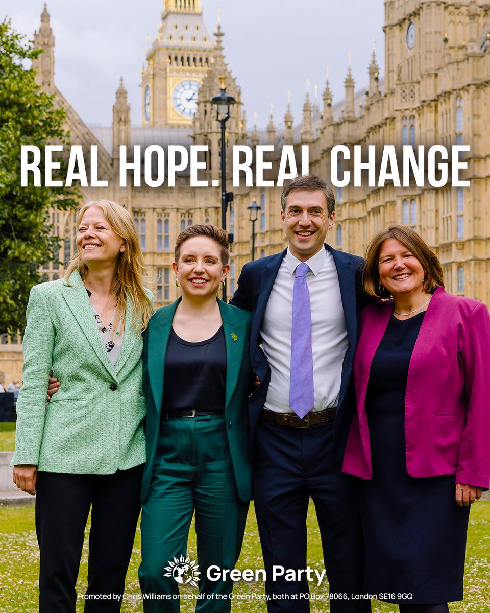 We did it! We got four brilliant Green MPs elected to parliament.

Now the hard work begins to push the Labour Government to be bolder and better.

Help Carla, Adrian, Sian and Ellie hold them to account on the climate, nature and inequality crises

Donate today ⤵️