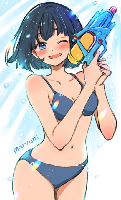 らくがきに色付けた