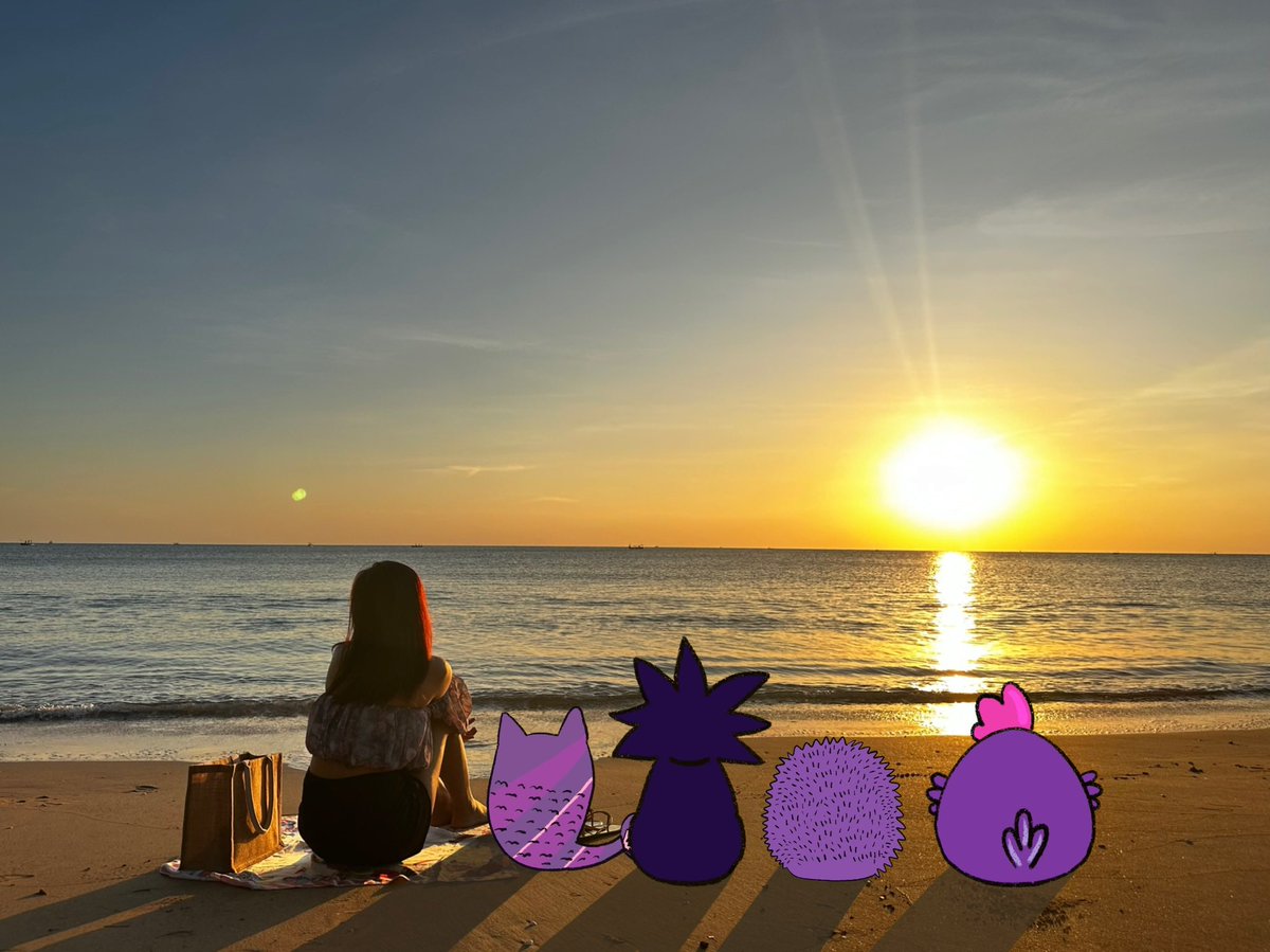 plittlemonkeyb's tweet photo. littlemonkey and the gang are in the beach 🏝️ 

@monad_xyz @monadthailand https://t.co/90veABIKhs