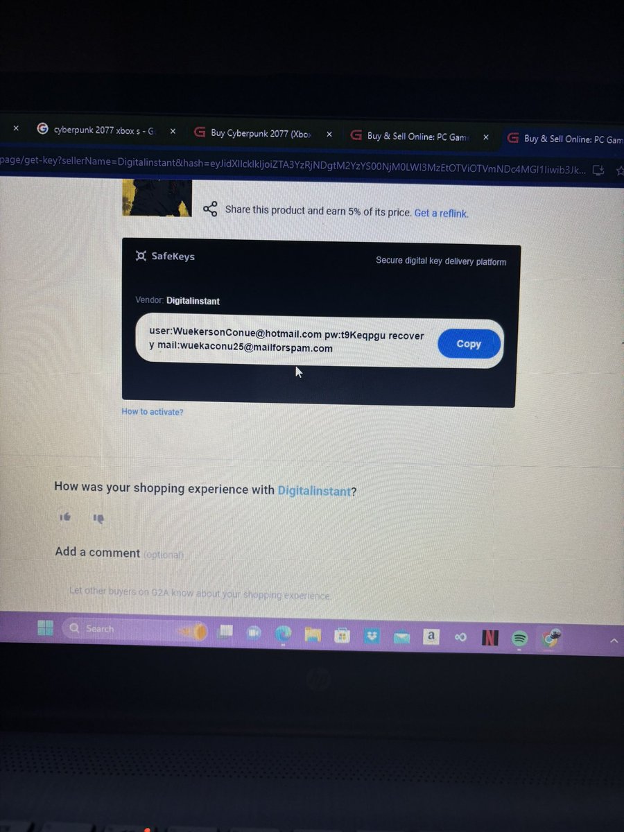ninjubam's tweet photo. First come first serve it an xbox account that has cyberpunk 2077 phantom liberty dlc. #xbox #Cyberpunk2077 #freeaccount #freexboxgame https://t.co/pyFZoKqbkG