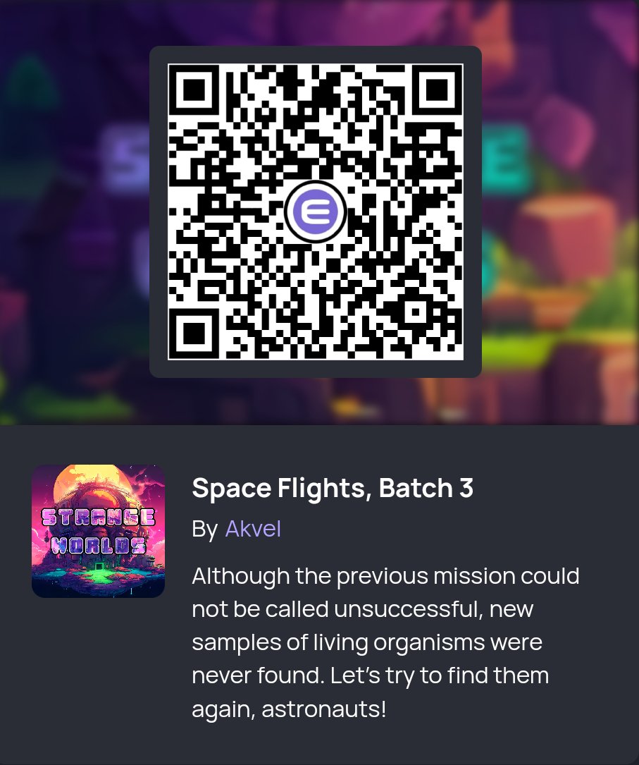 Akvel20's tweet photo. Although the previous mission could not be called unsuccessful, new samples of living organisms were never found. Let's try to find them again, astronauts!
#Enjin #FueltheEnjin #StrangeWorlds https://t.co/JPCYgwJlxY
