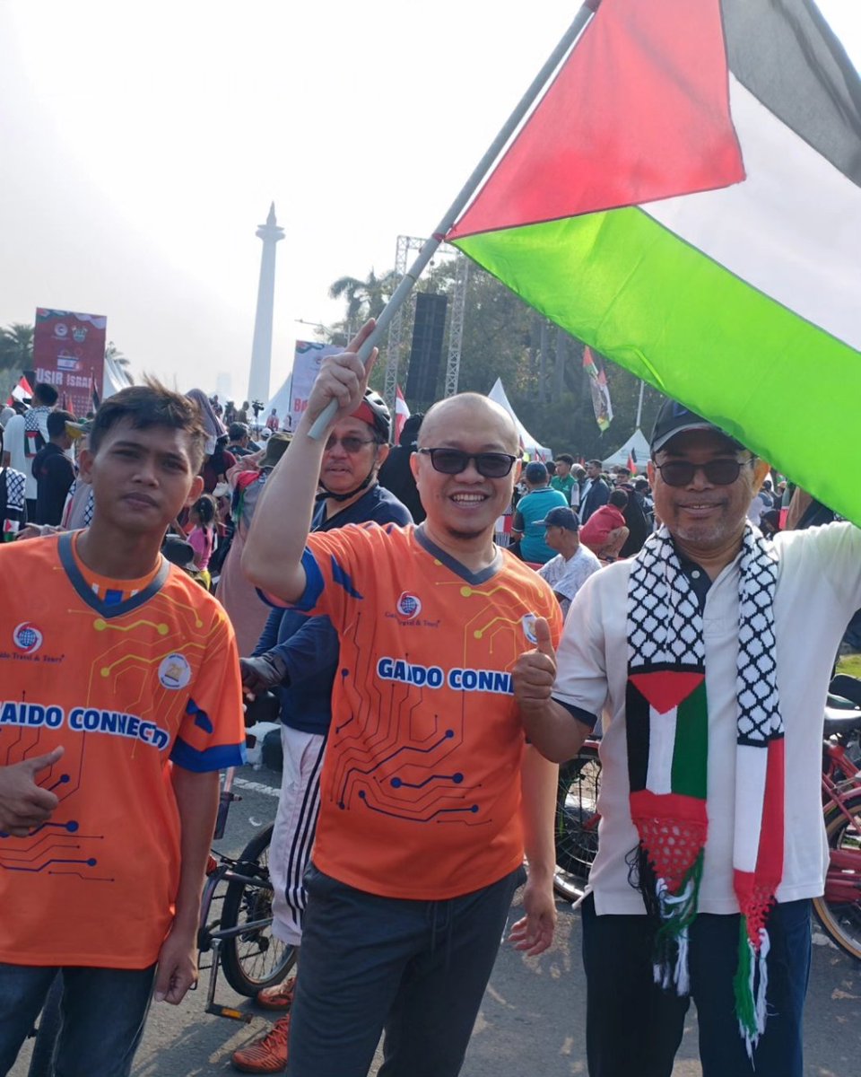 Gelar Aksi di Patung Kuda Monas: Suarakan Boikot Israel di Olimpiade Paris 2204