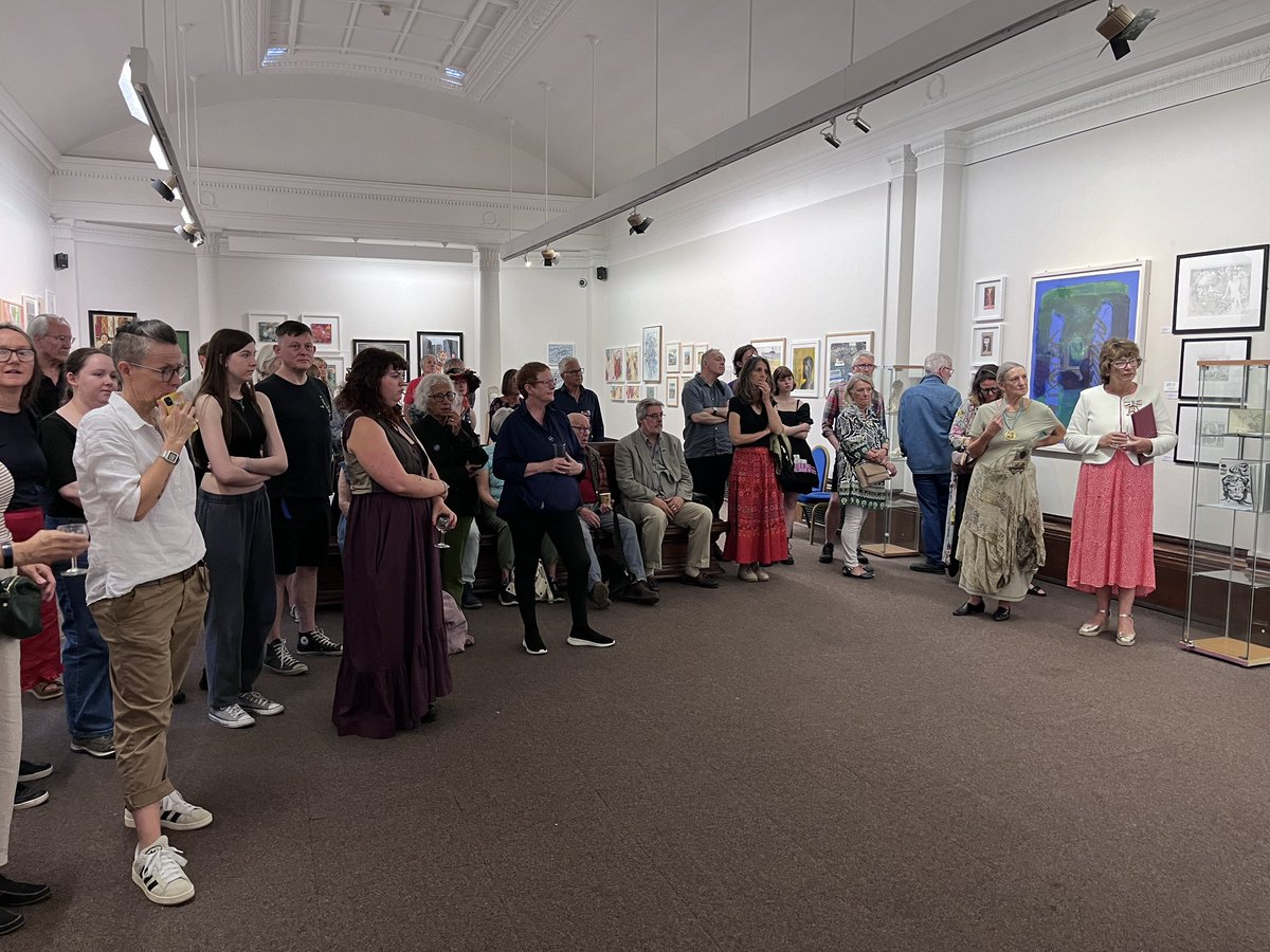 It was a great PV yesterday <a href="/StockportWMAG/">Stockport War Memorial Art Gallery</a> for the opening Manchester Academy of Fine Arts’ Summer Exhibition. My painting “Like Mother Like Son (diptych)” is on show alongside some a wonderful artwork and sculpture from <a href="/MAFAartists/">MAFA</a> &amp; graduates of the Manchester School of Art.